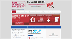 Desktop Screenshot of mcneillplumbing.com