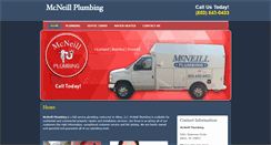 Desktop Screenshot of mcneillplumbing.net